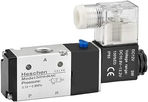 Valvola Aria Elettrovalvola Pneumatica 2V025-08 DC24V 2 Vie 2 - Foto 3