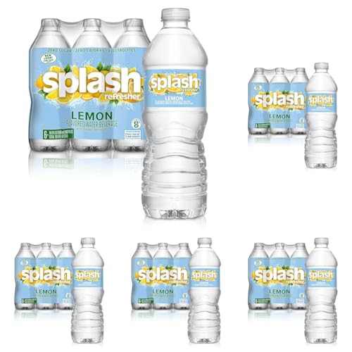 Image of Splash Blast Water, Lemon, 16.9 Fl Oz | Pack of 30 | Plastic Bottle