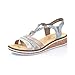 Produktbild Rieker Damen V36G4 Sandale, blau Kombi, Fog Silver Heaven Rose 40 Blau,42 EU
