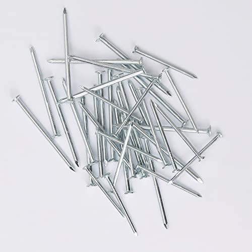 275 Pcs Wood Nails Assortment (25, 30, 35, 40mm, Silver), Zinc Plated Flat Head Iron Nails, for DIY and Crafts, Home Decor, Woodwork, Furniture and Construction