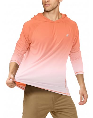 Image of Roadbox Mens Fishing Sun Hoodie, Long Sleeve UPF 50+ UV Protection Shirts