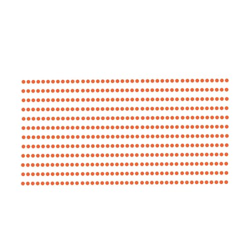 Image of Comet Busters Round Velvet Bindi for Women (BF-1) (Orange-2mm) (Pack of 10)