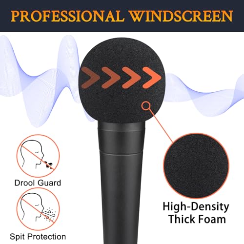 Image of SOULWIT 4Pcs Pop Filter for Shure SM58 /SM58 Pro /BETA 58A - Black