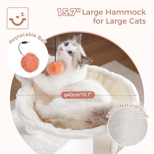 Pawfessor Flower Cat Tree 4 in 1 Cat Scratching Post for Indoor Cats 34