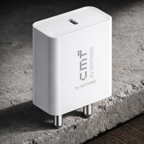 Image of Original CMF 33W C-Type PPS Rapidly Charging Adapter for Nothing Phone 4A /4A Pro /3 /3a /3a Pro /3a Lite /2 /2a /2a Plus /1 /CMF Phone 1 /2 /2 Pro /Pixel 10 /9 /Tablet /Chromebook-33 Watt USB C Fast Charger-White