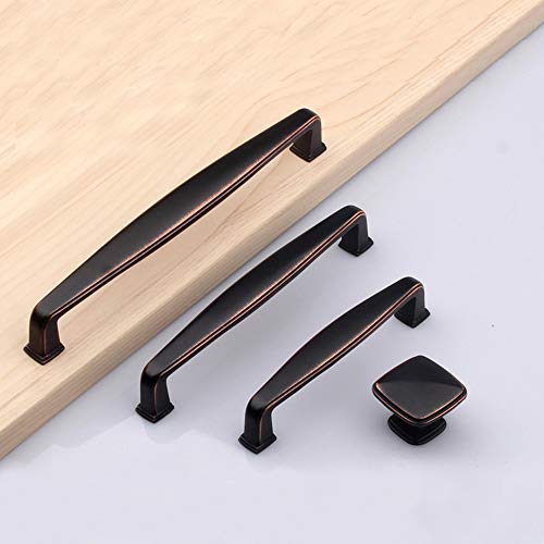 Preisvergleich Produktbild Angela-homestyle Möbelknopf Möbelgriff Schrankgriff Schubladengriff Küchengriff (96mm, Antik Rot)
