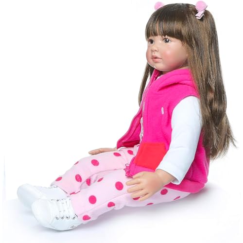 Muñeca Reborn para Niñas 24 Pulgadas Lifelike miniatura 4