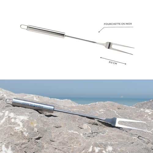Cook’in Garden – Grillgabel aus Edelstahl, robustes Utensil für Grill und Plancha, langlebiges Küchenaccessoire für den Außenbereich, ideal für Terrasse und Garten
