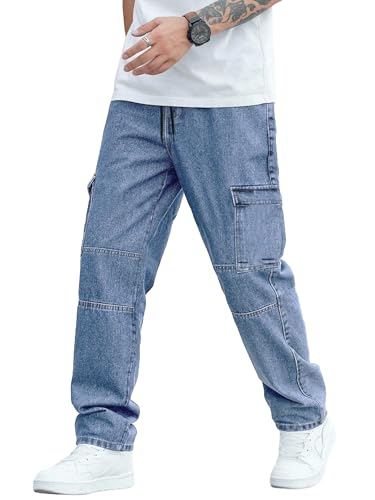 Image of Noble Monk Men's Denim Jeans | Stylish Casual Wear | Stretchable Cotton Trousers | Comfortable Everyday Pants | Travel, Outdoor & Streetwear