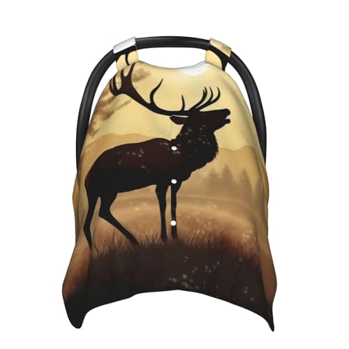 Housse de siège auto bébé Elk Artwork protégeant de la chaleur
