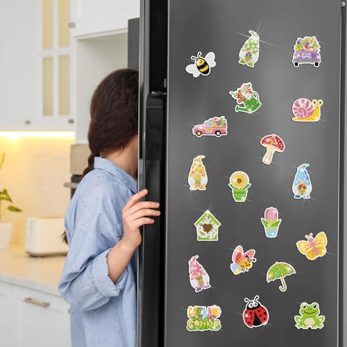Saillong 20 piezas imanes decorativos para refrigerador miniatura 2