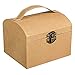 Produktbild Rayher 67280521 Pappmaché Koffer, 13 x 11 x 10 cm, mit Verschluss und Henkel, FSC zertifiziert, kleiner Koffer aus Pappmaché kraft, Bastelkoffer, Utensilienkoffer, Pappmachébox