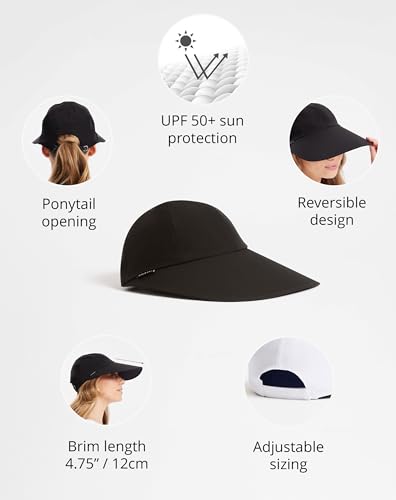 Gorra reversible de ala ultra ancha para mujer Solbari miniatura 3
