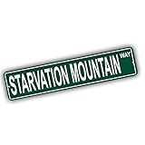 California Mountains Pick Your Mountain Compatible/Replacement for Starvation Mountain United States Mountain Aluminum Metal Tin Street Sign Style Home Decor For Man Cave Poker Tavern Game Room