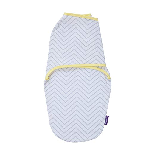 Clevamama Pucksack Neugeborene - Baumwollen Babyschlafsack - Grau