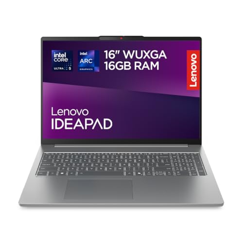 Portatili più veloci Lenovo IdeaPad Slim 5i Notebook 16' IPS (1920x1200) Intel Core Ultra 9 185H, 16GB RAM DDR5, 512GB SSD, Tastiera retroilluminata, Windows 11 Home, Laptop Sottile per Lavoro, Studio e Multitasking