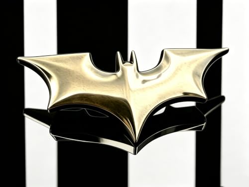 Image of 3D Spider Chrome Emblems Badges Sticker Car Vehicle, Truck, Motorcycle, RV, Scooter, SUV, Door, Window, Room, Wall and More Decoration (Bronze Batshape)