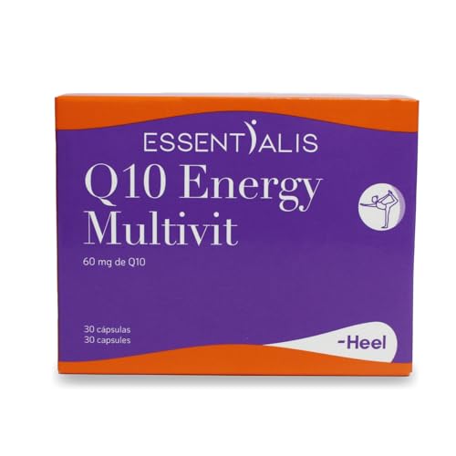 Essentialis Q10 Energy Multivit – Multivitamínico Energético con Coenzima Q10, Vitaminas B, C, D, Magnesio y Zinc – Apoyo a la Energía y Reducción del Cansancio – 30 Comprimidos