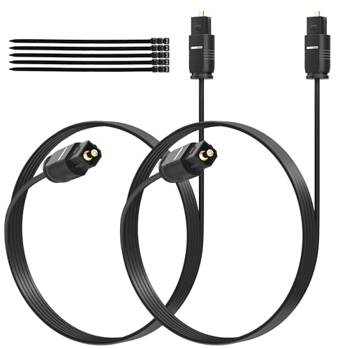 Cable Toslink digital duradero de 4 pies, ideal para mejorar el sonido de consolas y televisores