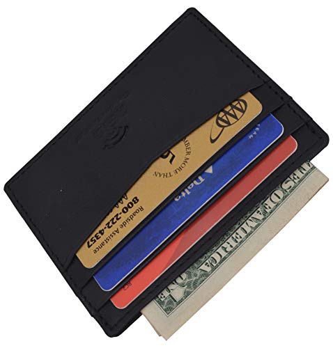 Men's RFID Blocking Slim Thin Soft Genuine Leather Credit Card Case Holder Wallet3