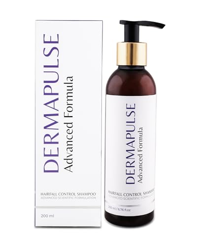 Image of Dermapulse Hairfall Control Shampoo, 200ml | with Fenugreek Extract | Zinc | Nigella Sativa