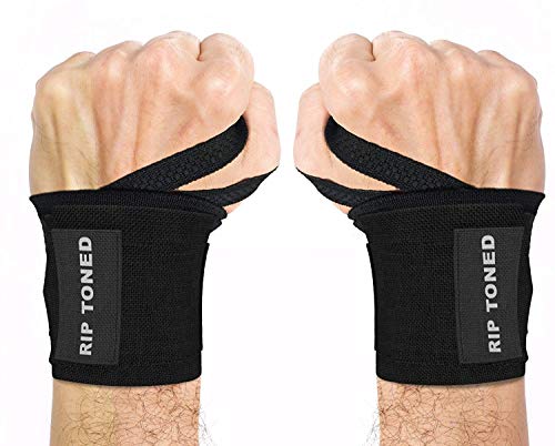 Rip Toned Wrist Wraps - 18" Professional Grade with Thumb Loops - Wrist