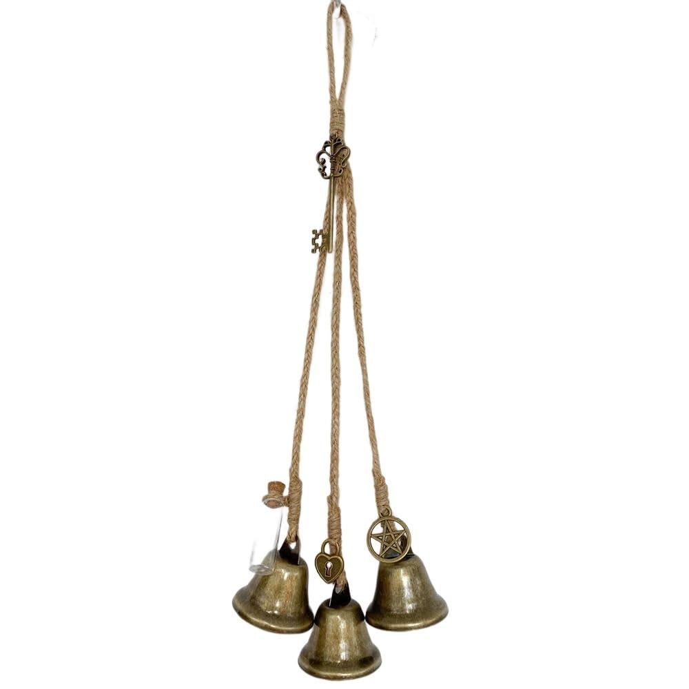 Hexenglocken Türanhänger Set - 2 Stück Handgemachte Windspiele Für Halloween Deko