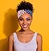 Shimmer Anna Shine Red White & Blue Patriotic Headband – American Flag Stars & Stripes Cotton Hair Accessory for Women & Girls