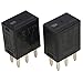 DVPARTS 2X Black Power Relay, Multi-Purpose, Normally Open, Panel Mount, 1A, 12V, Automatic, 6-12V Switching, 1A Switching, Fuel Pump Relay, 5 Prongs, 12 Month Warranty
