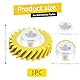 Mixer-Schneckengetriebe Ersatzteil, Ersatz Nylon (Plastik) Schneckengetriebe Scher-Gang, Schneckengetriebe Nylon Reparatur-Set Ersatzteil, Kompatibel mit Standmixern 5KSM150, 5KSM90, Gelb