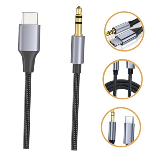 Cable adaptador Type-C de audio Uonlytech compatible con altavoces auriculares y moviles 4