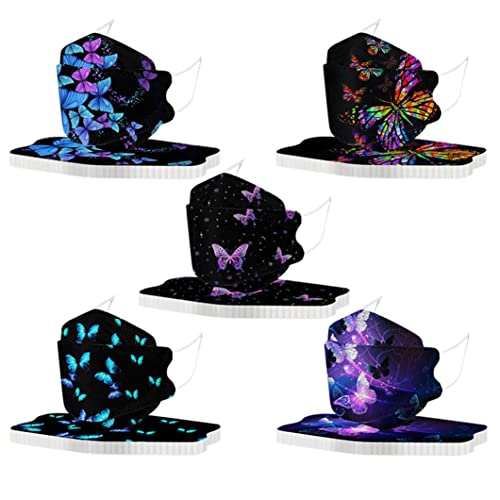 MaNMaNing Mascarillas Niños Tipo Pez Dibujos Animados Mariposa Mascarilla Infantil 50 Piezas MaNMaNing-CT10 (50PC A07)