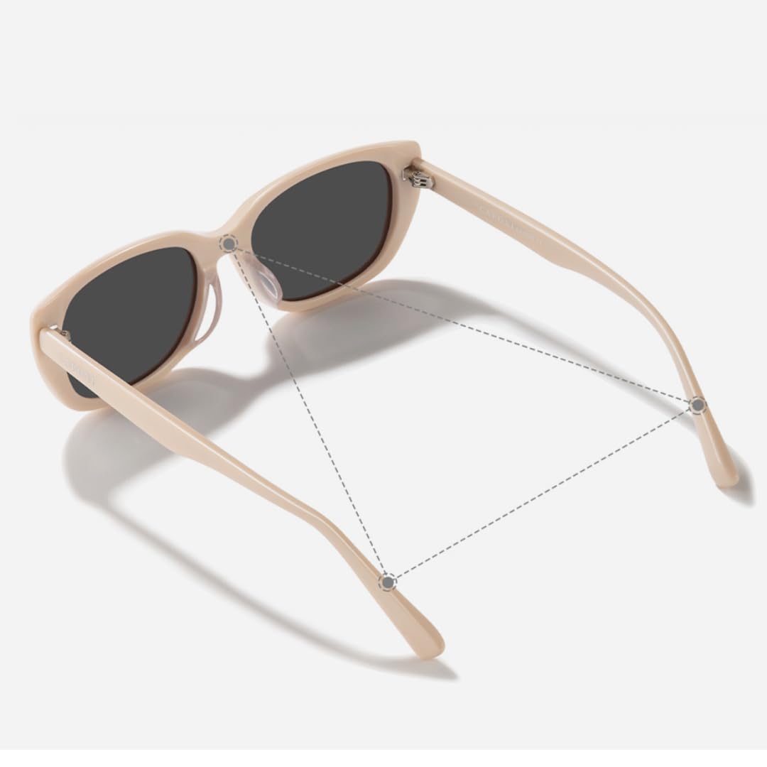 Lunettes de soleil pour femmes, verres polarisés en acétate à gradient UV400