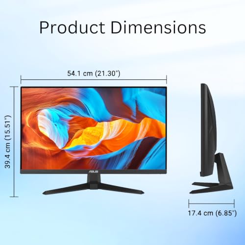 Image of ASUS TUF 24 inch FHD IPS Gaming Monitor, 144Hz, LED Display, 1ms, Adaptive-Sync, 125% sRGB, ELMB Sync, Variable Overdrive, DisplayWidget Center, HDMI, DisplayPort, Speakers, Flicker Free, Wall Mountable
