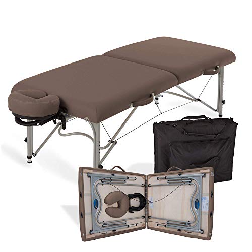 Image of EARTHLITE Portable Massage Table Luna - 30 inch Wide, CFC Free Professional Foam, Weighs Only 29lbs, Patented, Strong Aluminum Reiki Frame (Working Weight 750lbs)