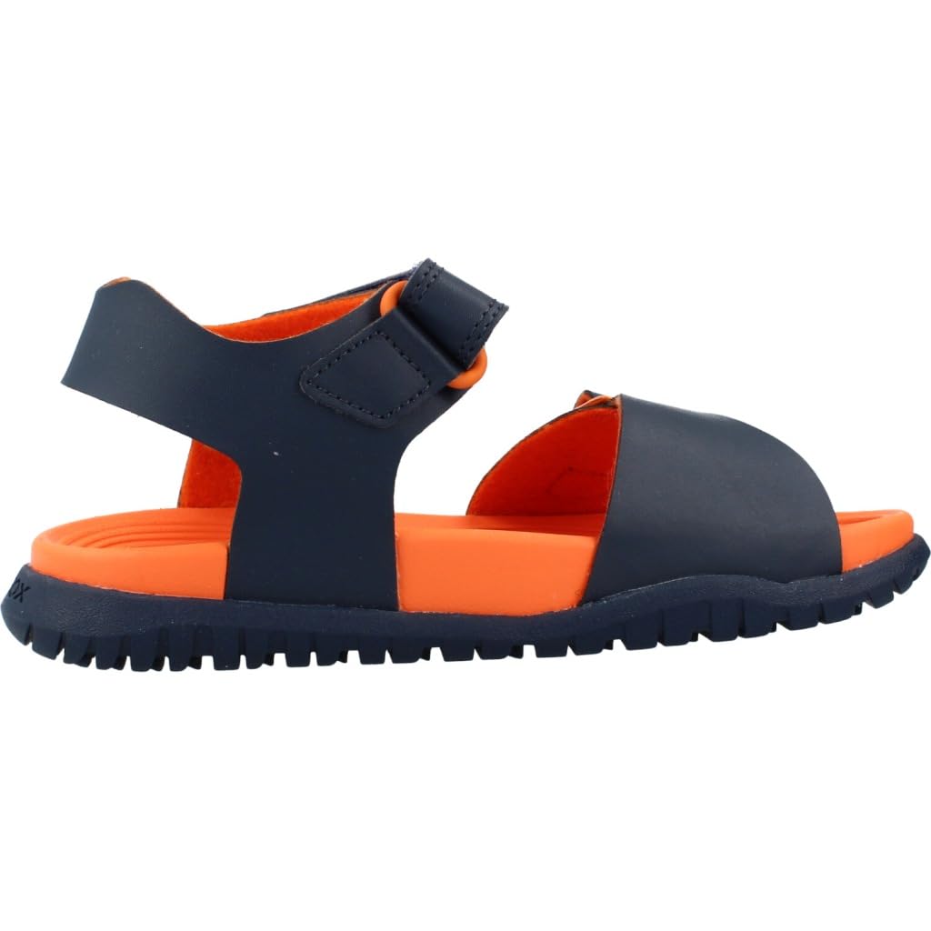 Geox J Sandal Fusbetto Bo, Sandalia, Azul Marino, 36 EU