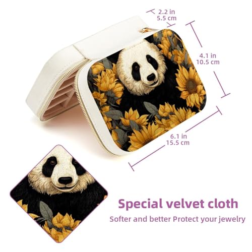 Boîte à bijoux de voyage panda pour organiser vos déplacements - 6