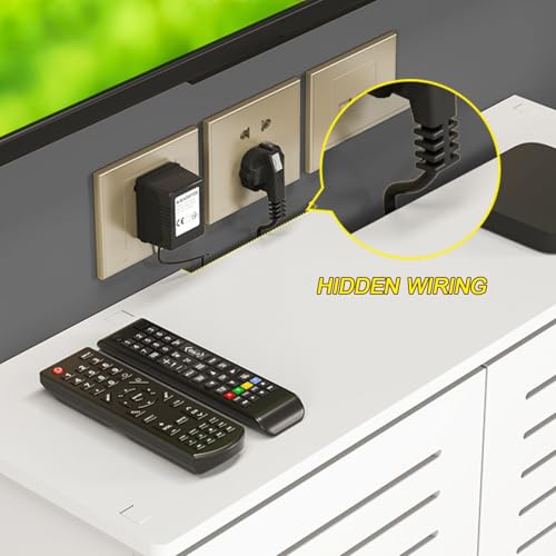 Boîte de rangement pour modem sur pied double niveau grande capacité 60cm