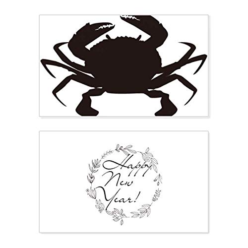 Carte de Nouvel An crabe noir pour accompagner vos cadeaux de fête