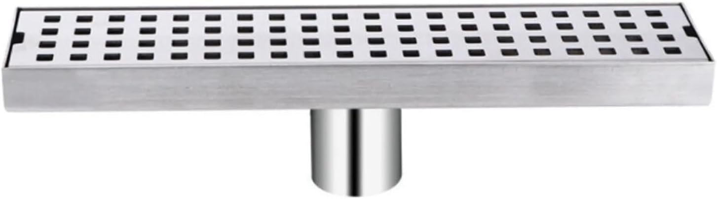 1-Piece Stainless Steel Invisible Linear Shower Floor Drain Bathroom Rectangle(Rectangle 30cm)