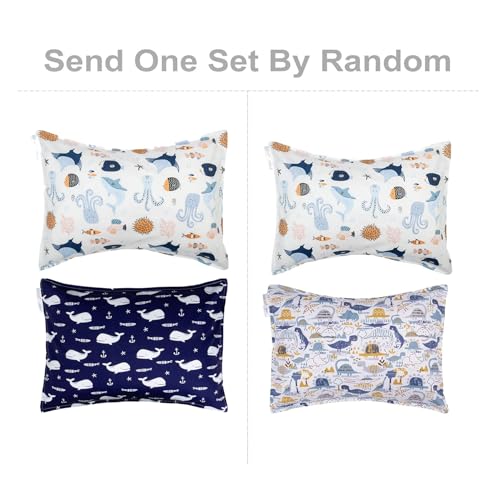 Image of ALVABABY Toddler Pillowcases Cotton Fit 13 inchx 18 inch or 12 inchx16 inch Kids Pillow