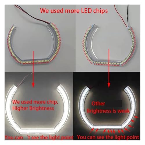 Ojos de ángel LED para BMW Serie 1 F20 F21 kit de faros cristal hielo tuning 5