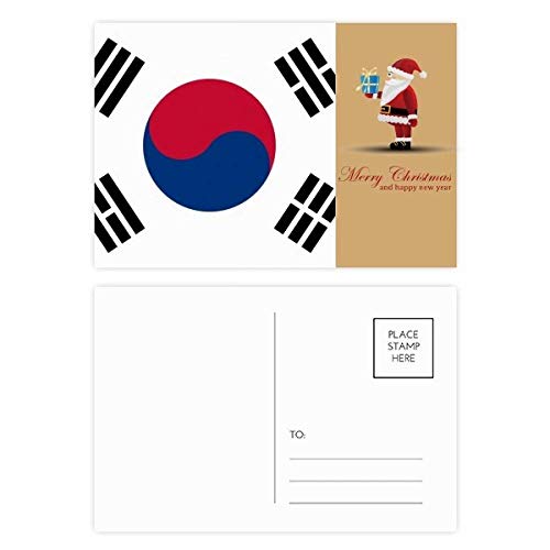 Cartes postales drapeau Corée du Sud lot de 20 pour correspondance de voyage en Asie