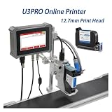 U3Pro 12,7 mm dysza przemysłowa drukarka atramentowa Online numer dla tekstu kod kreskowy QR data ważności Logo drukarka 600 dpi dla wielu powierzchni(12.7mm with 1 ink)