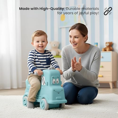Image of Happy Bear Rider | Push car for 1-5 Years | Fun Indoor | Unlimited Fun for Little Ones | Rider for Kids Boys and Girls | Best Gift for Kids (Blue)