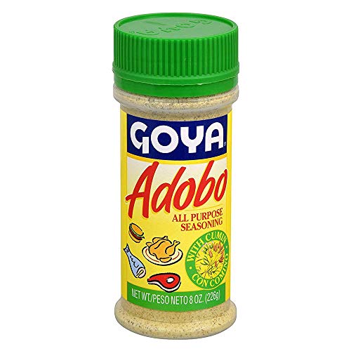 Goya Adobo All Purpose Seasoning With Cumin By Goya, Poultry, Seafood, Meat, And Vegetable Seasoning, Fat Free And Calorie Free Latin Spice Blend cover