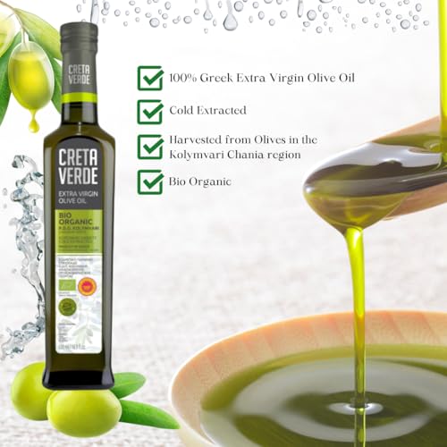 Creta Verde Aceite de Oliva Extra Virgen Orgánico 33.8 fl oz miniatura 3