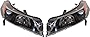 Evan Fischer Headlight Set Compatible with 2012-2014 Acura TL Left Driver and Right Passenger Side
