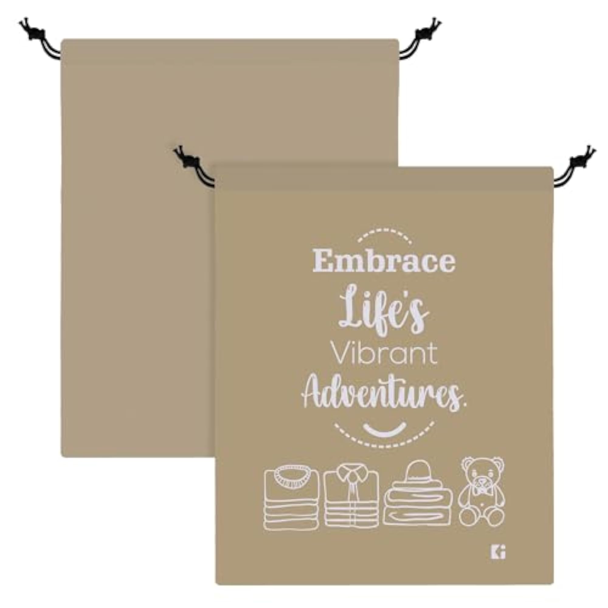 Pack of 3 Waterproof Travel Cloth Storage Bags