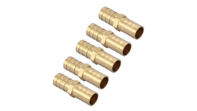 Raccordo In Ottone Diritto Per Tubo Flessibile, Diametro Interno 4mm Esterno 5mm, Per Aria, Acqua, Olio, Gas